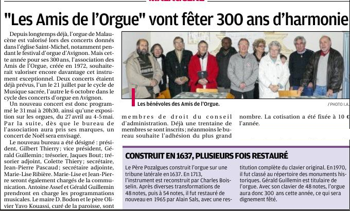 300 ans d'harmonie